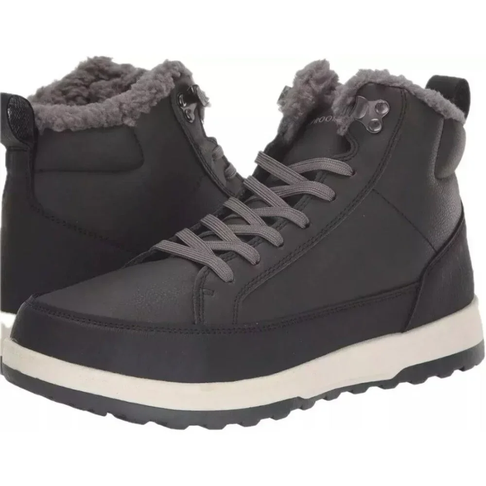 Weatherproof 10 Winter Boots Mens Logjam Shearling Lace-up Outdoor Snow Shoes